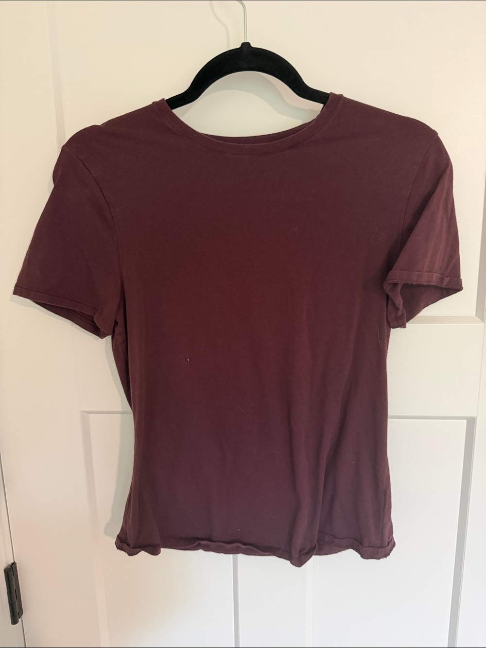 GAP Short Sleeve Crewneck Tee - Burgundy